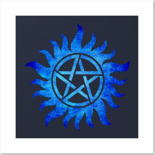 ANTI - SPN BLUE Posters and Art